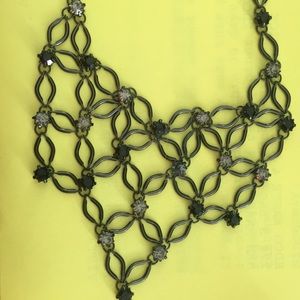 1928 rhinestone bib necklace